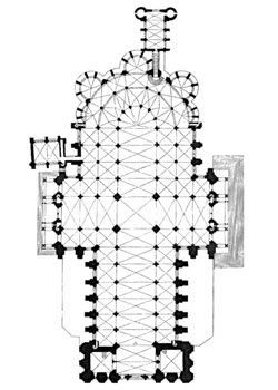 Shart Cathedral plan cruciform